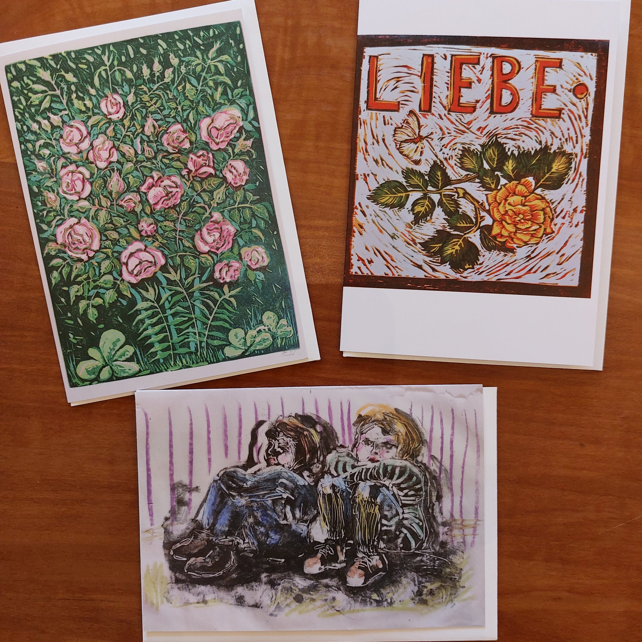 Cards, set of 3: Print