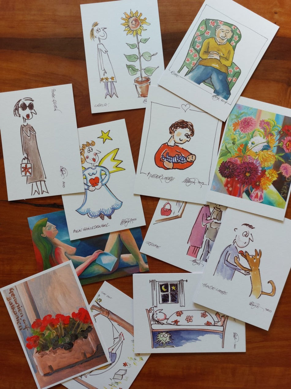 Luxury postcards, set of 5: Surprise me luxuriously!