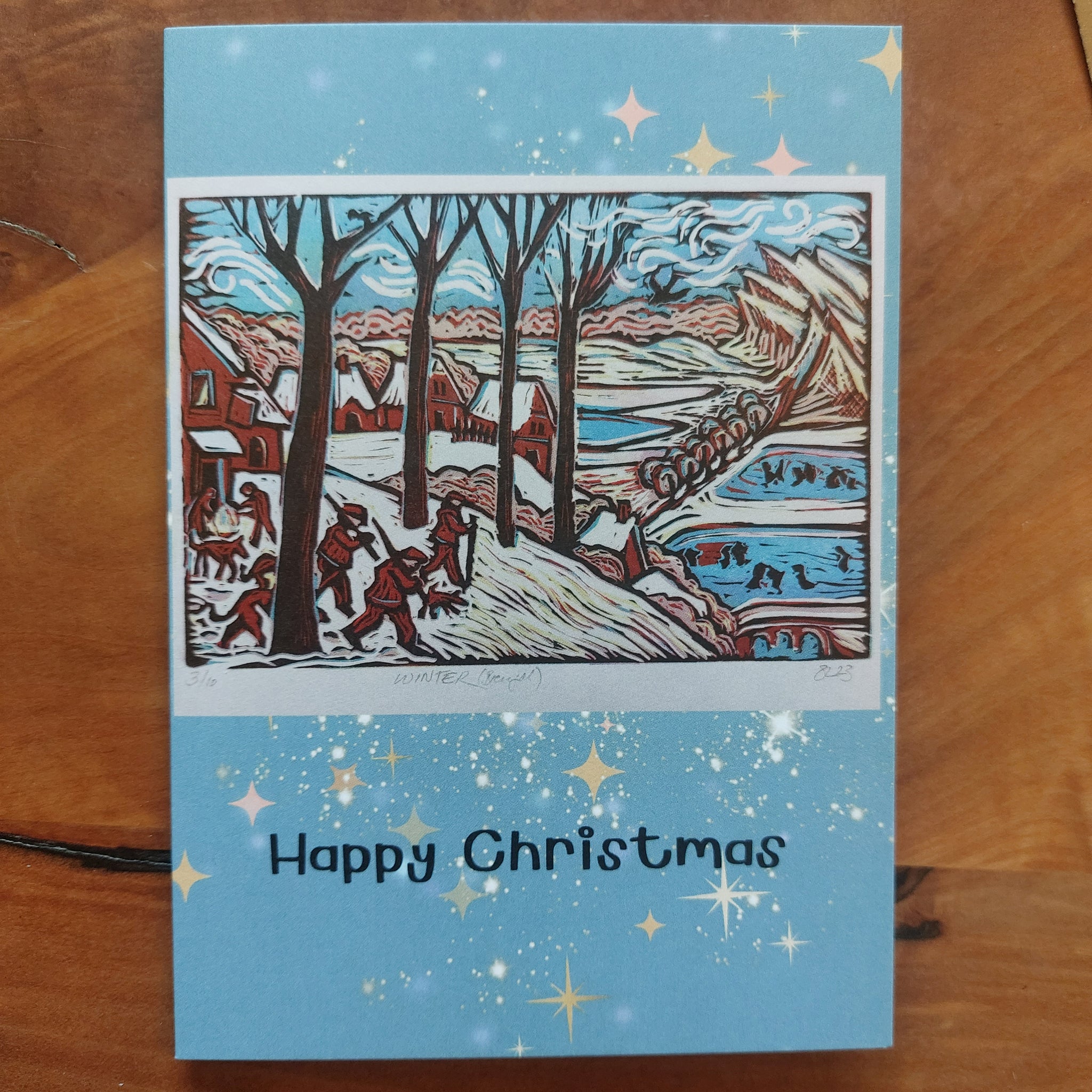 Christmas Cards, set of 3: Inspired by Art