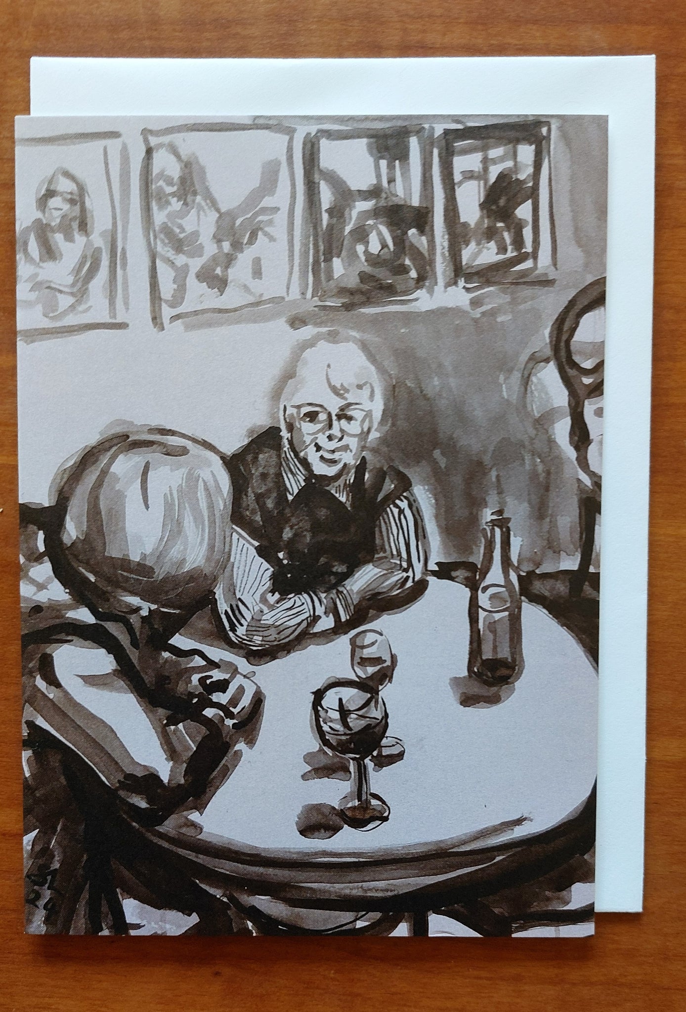 Cards, set of three: Cafe Life