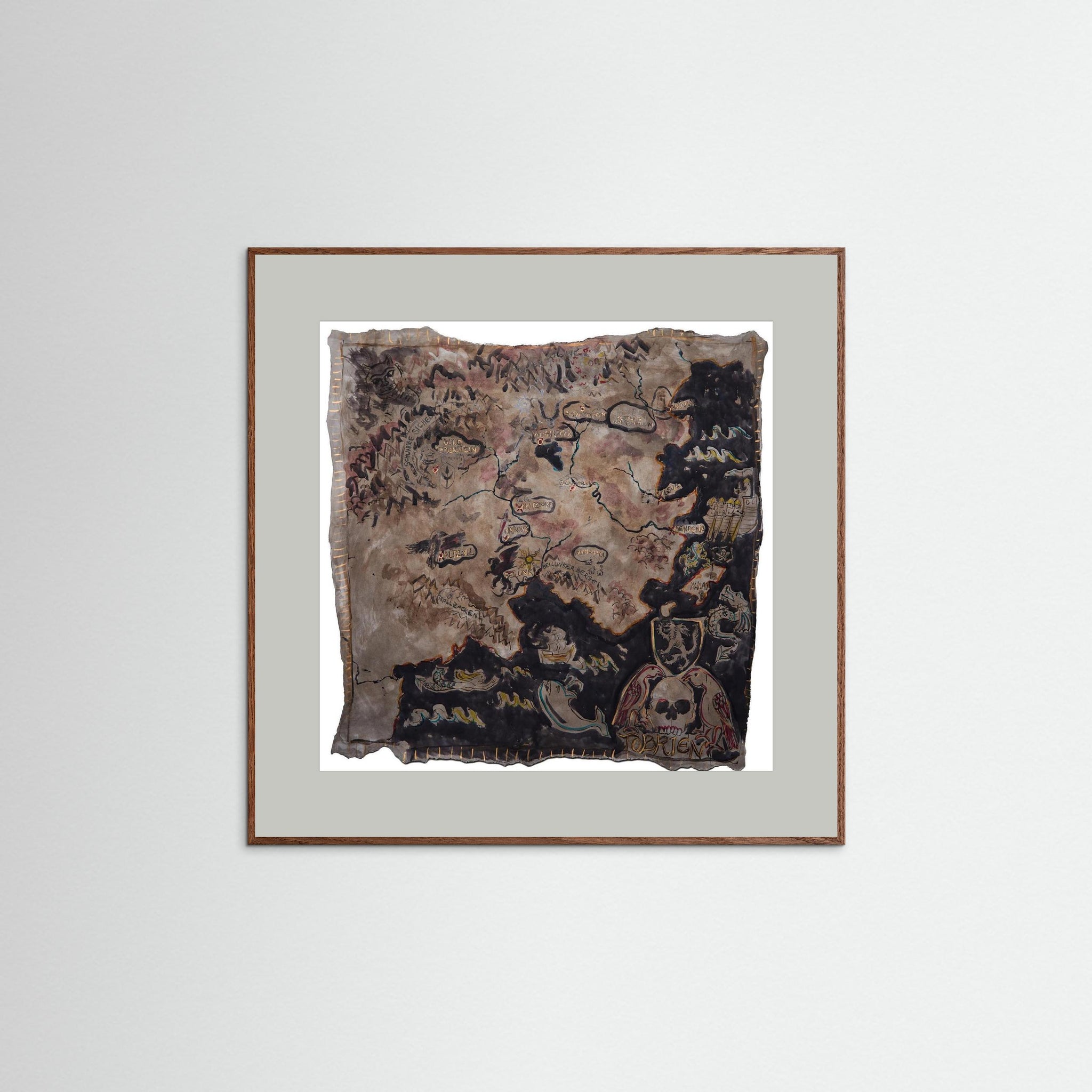 Druck: Landkarte von Tobrien