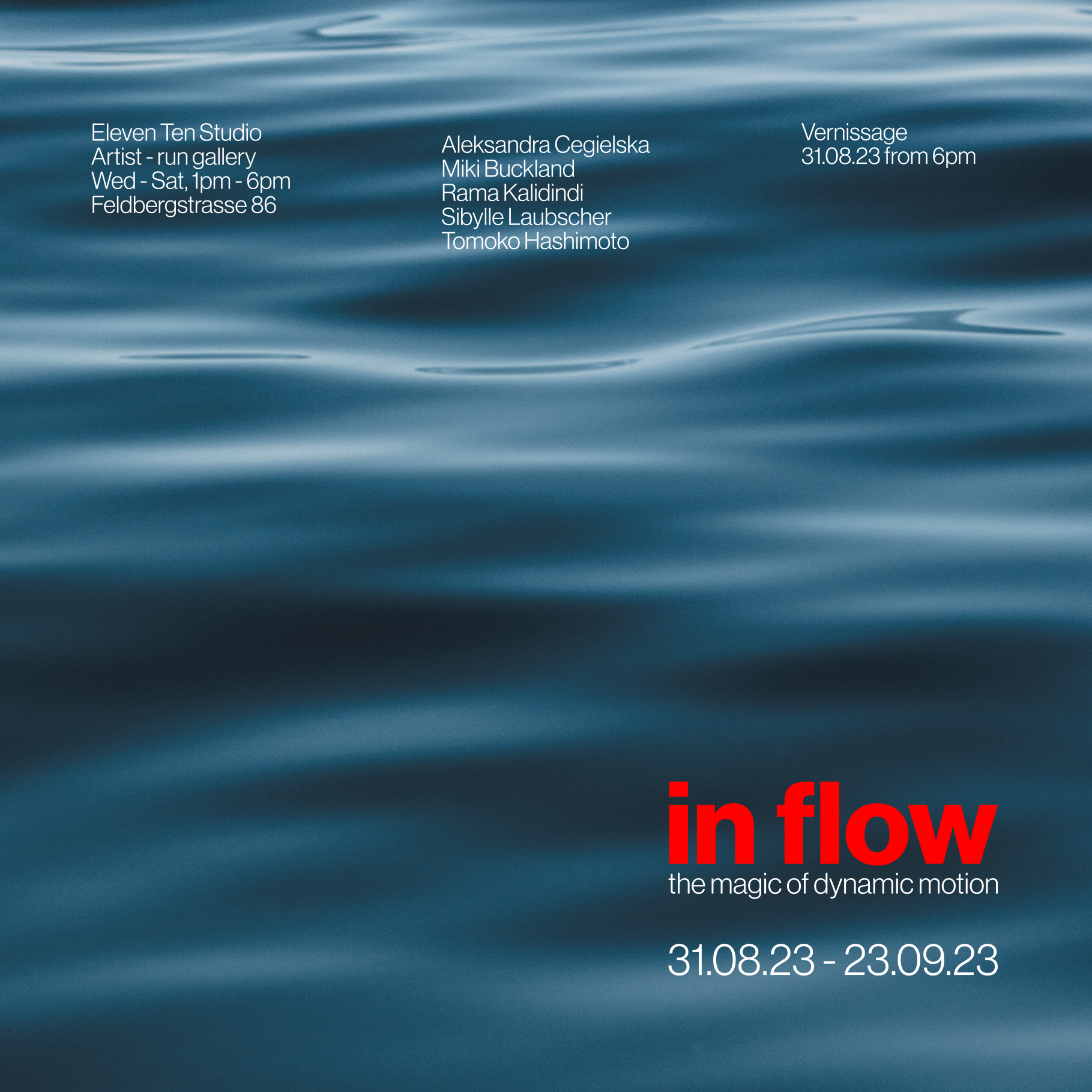 Artist Talk 21 Sept 23 | in flow - the magic of dynamic motion