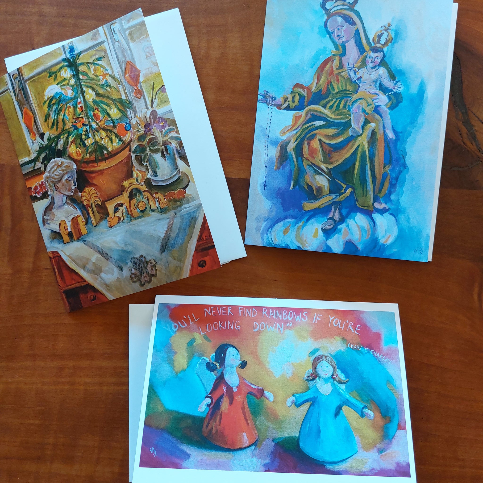 Christmas cards, set of 3: Christian images II