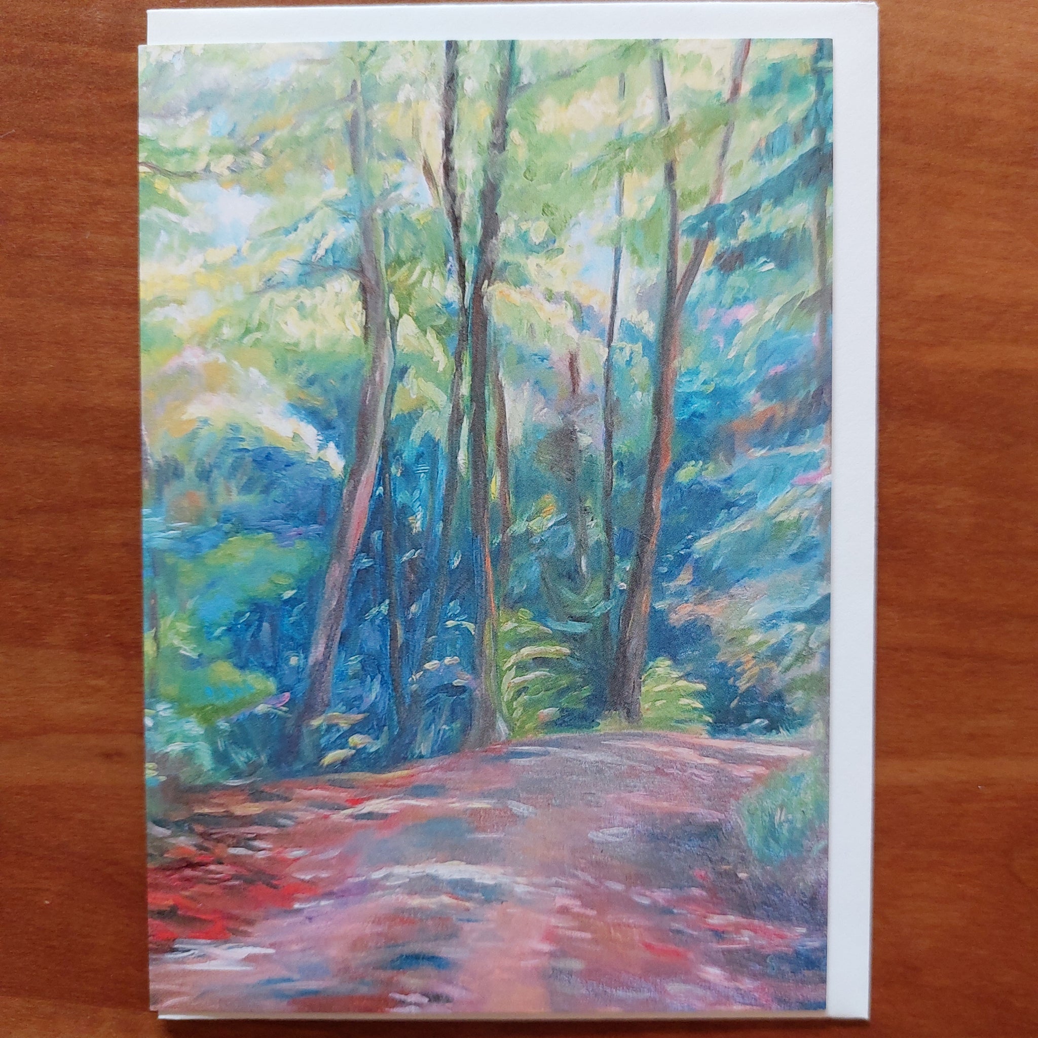 Cards, set of 3: I love Trees