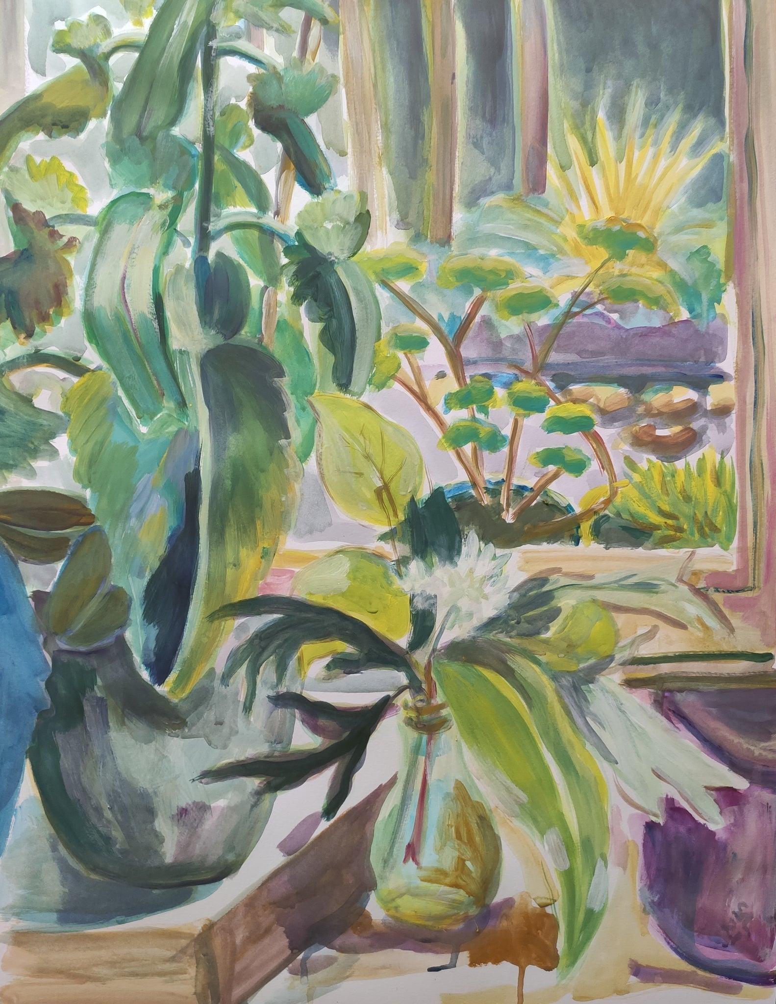 Windowsill with Plants